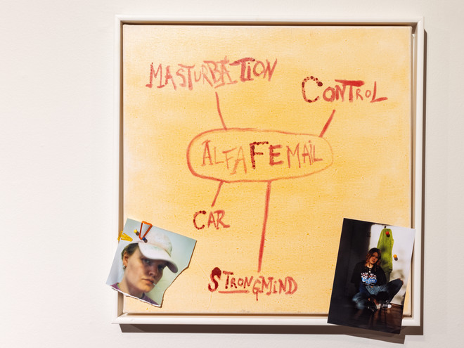 ALFAFEMAIL (2020) 
Painting and photo by Maria Pasenau. 
Commissioned for the fourth edition in 2020.
Photo: Jan Khür