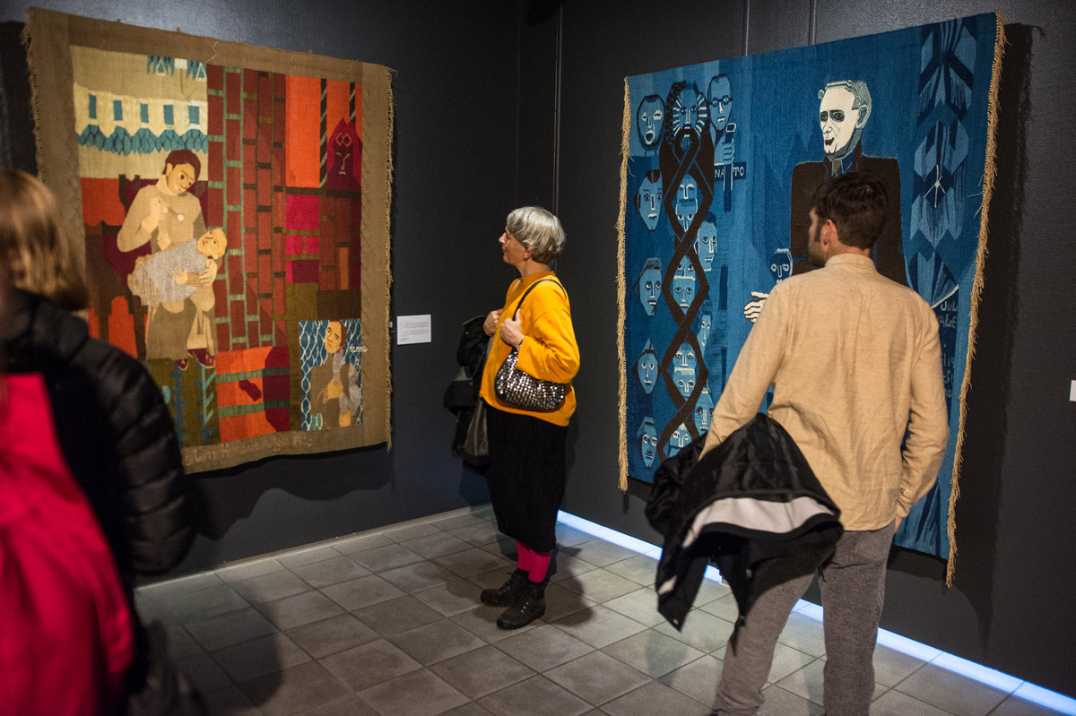 We visited Hannah Ryggen at Nordenfjeldske Kunstindustrimuseum when in Trondheim. Photo: Laimonas Puisys