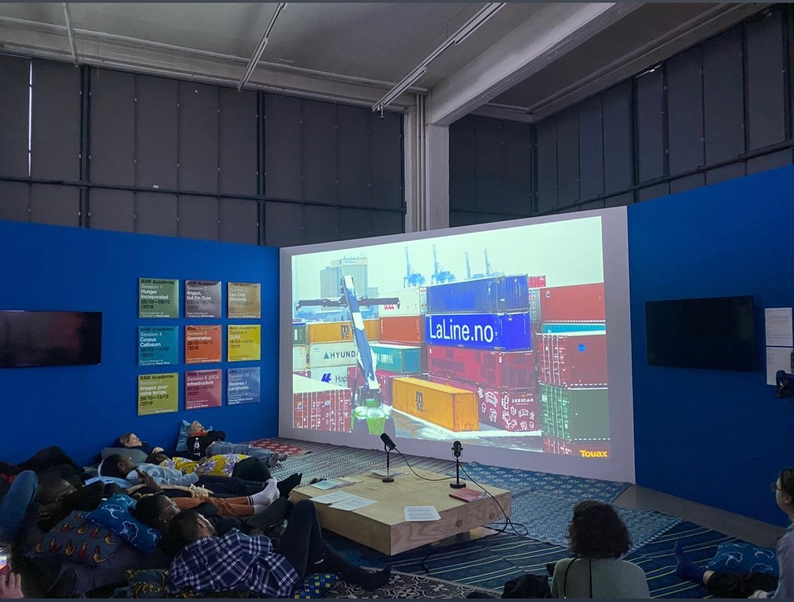 The Sea We See is not Blue, Reading room by RAW Académie -Xam, Xamlé for The Educational Web at Kunstverein Hamburg, Germany, 2023