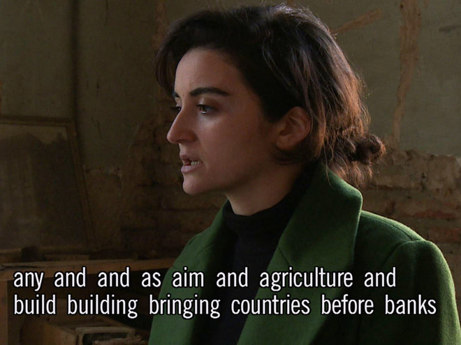 Filmstill from Qvela Peri - Ara Peri Project from Notes On Political Economy