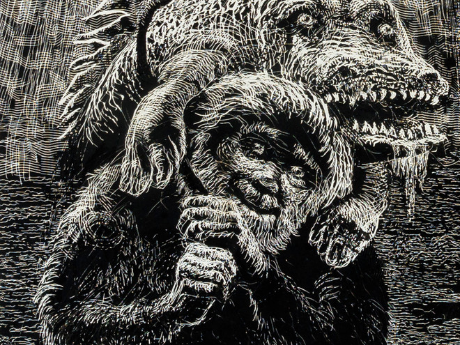 “Sea Troll” (1967) by Kaare Espolin Johnson (1907-1994). Photo: Galleri Espolin – Museum Nord.