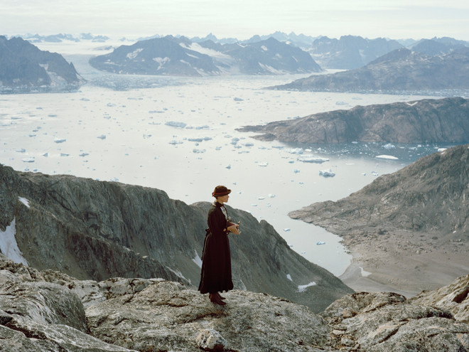Character #IV 
Anna Aurora Astrup (1871–1968)
Among Virgin Mountains. Plate # 18 Across from Kangerdlugssuaq (2015). Photography: digital c-print, oak frame, 128x193 cm
