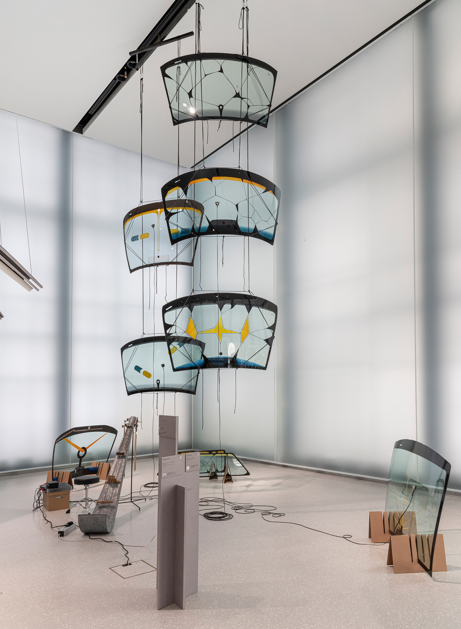 What moves move, four channel sound installation. Photo from the National Museum of Art. Photo: Øystein Thorvaldesen