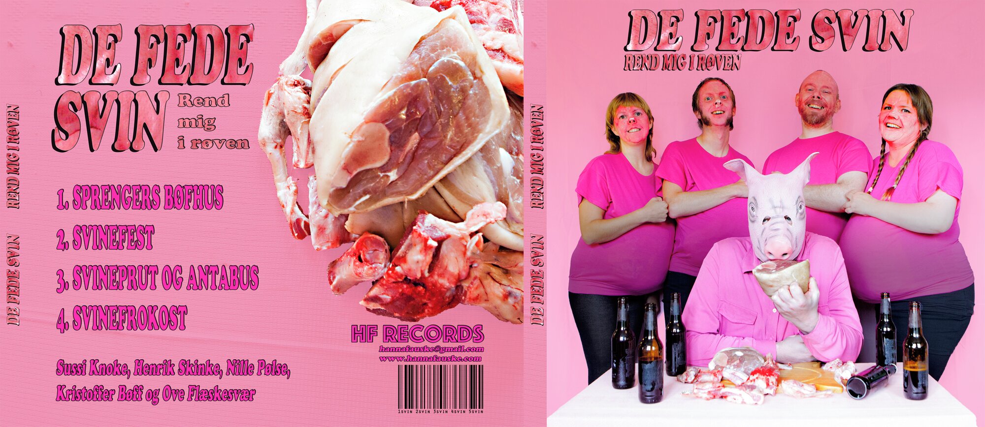 CD cover produced for Fauskes cabin and fictional band.