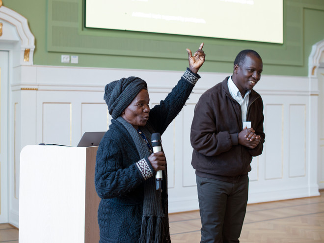 Suuk Laari & Samson Laar giving Closing Remarks in Tromsø, Coast 2022