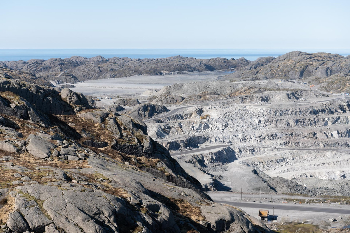 The Titania mine, close to Velferden in Sokndal.
