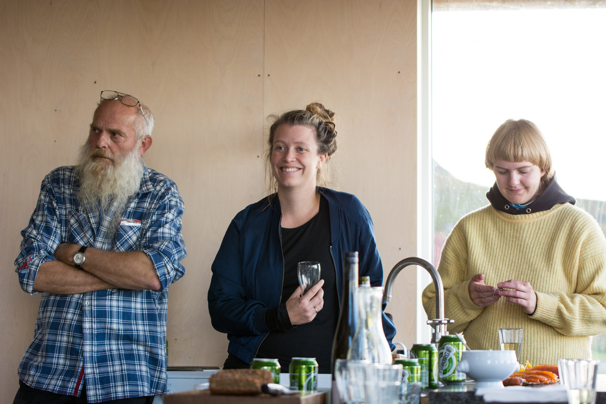 Charlotte Rostad, artist and co-Director of RAKE, and artist Hanna Fauske. Photo: Laimonas Puisys.