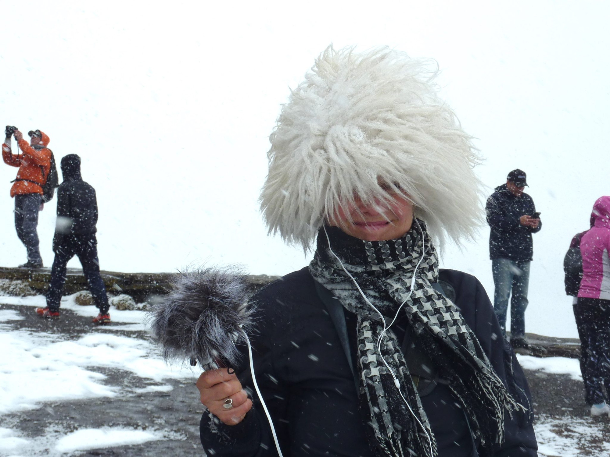 Siri Austeen, field recording. Photo: Stefan Schröder