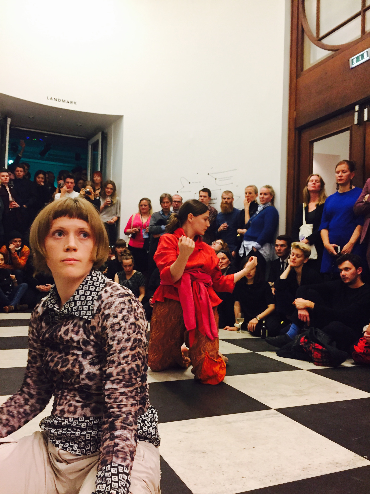 Veronica Bruce and Jennie Bergsli at Bergen Kunsthall, presented by SCHLOSS, curated by Ida Ekblad.