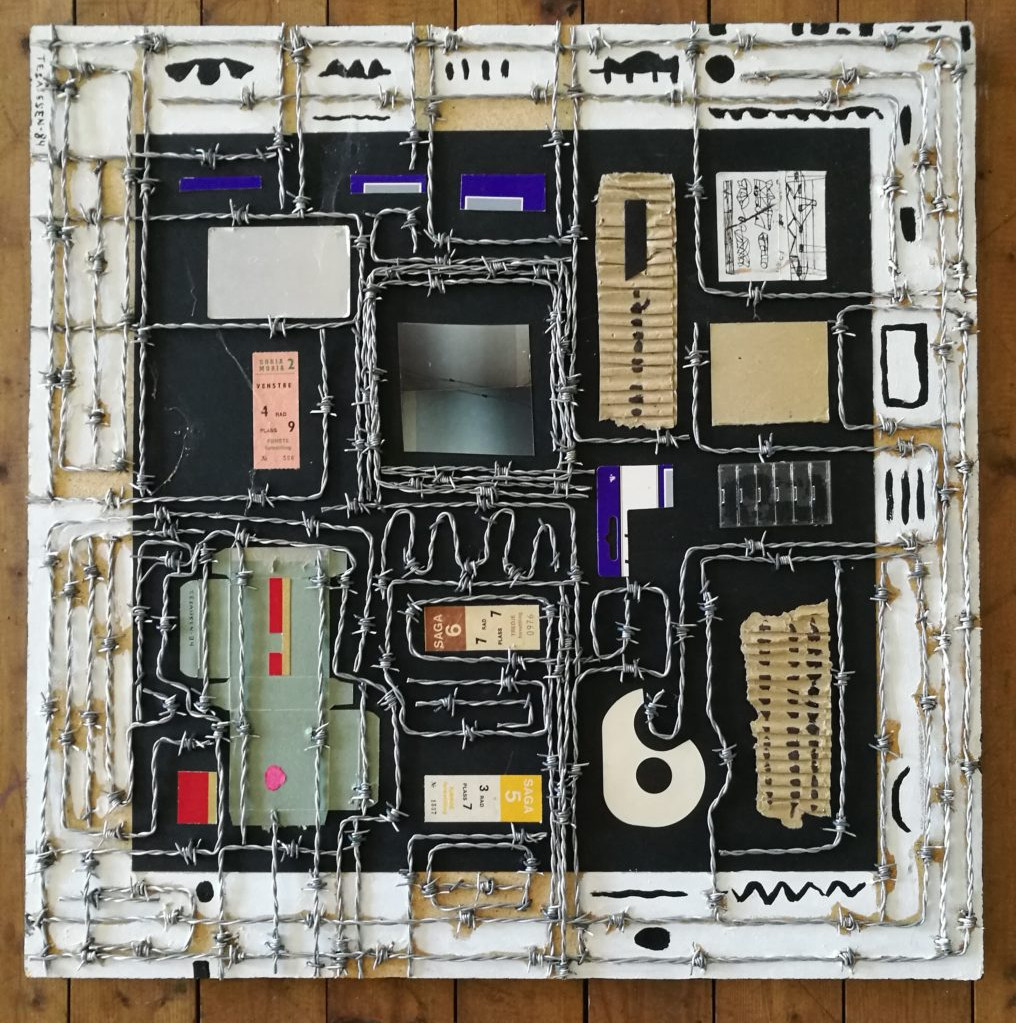 “Vinduer” 64×64 cm, 1984,  by Tor Esaissen. Photo: Kjetil Berge.