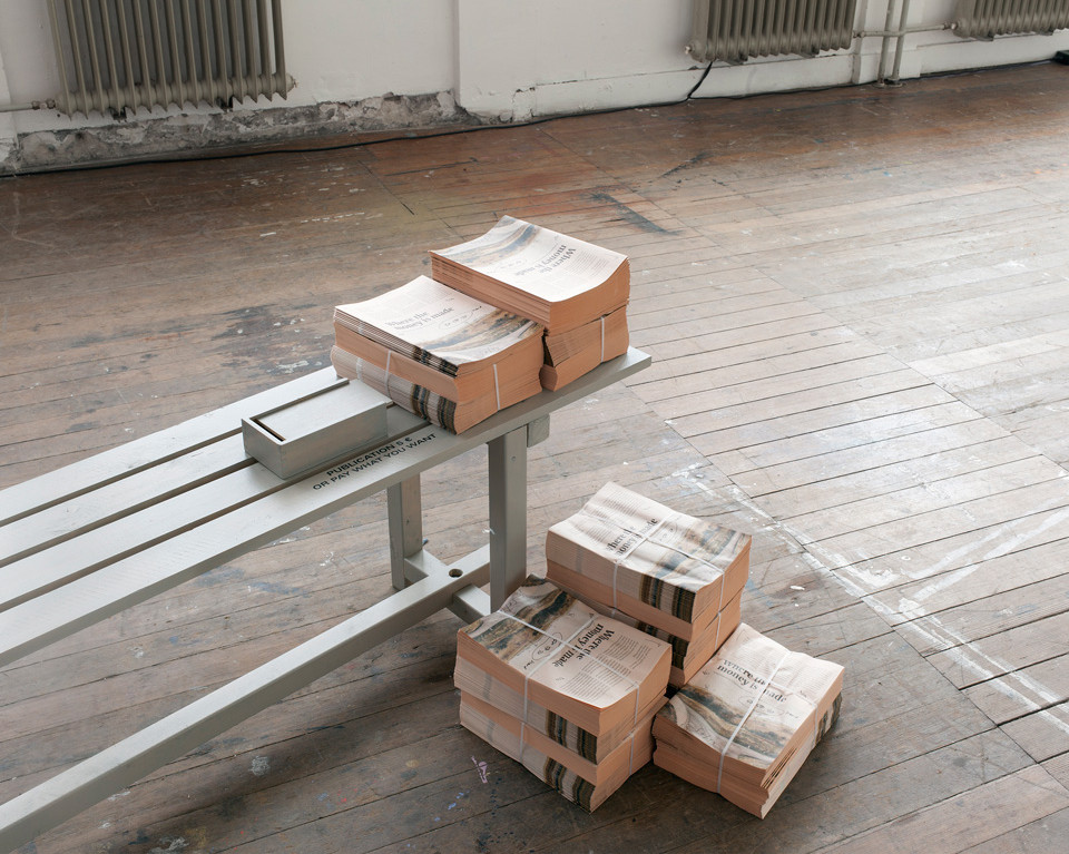 Installation of Where the money is made, Royal Academy of Art, The Hague 2017