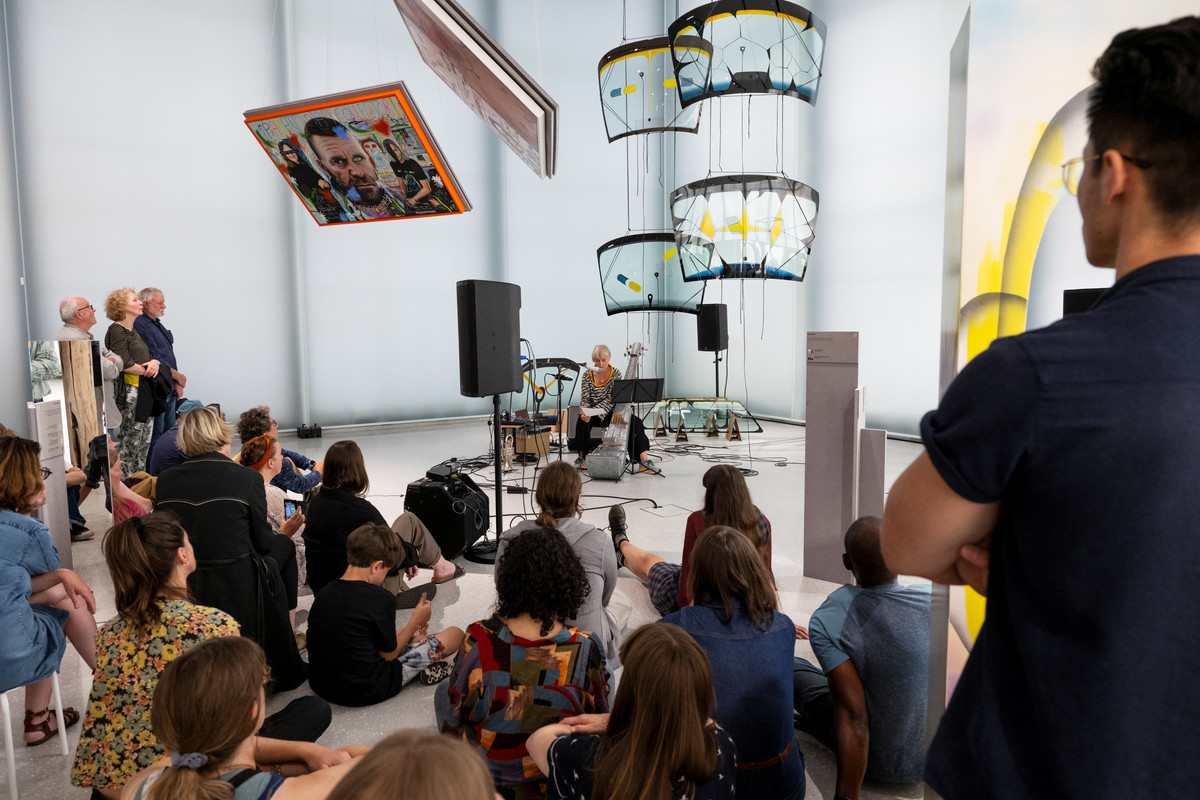What moves move, four channel sound installation. Photo from the National Museum of Art. Photo: Ina Wesenberg