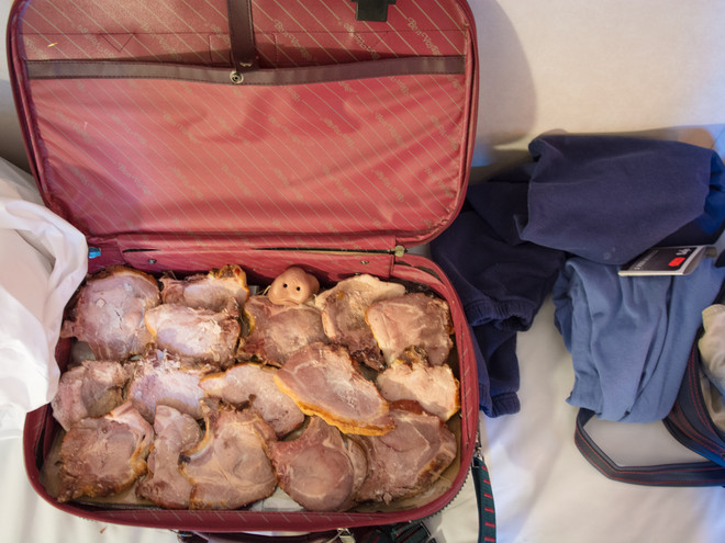 Erik Elk. Cabin installation by Hanna Fauske onboard Hurtigruten. Presented by RAKE visningsrom based in Trondheim. Coast 2017.